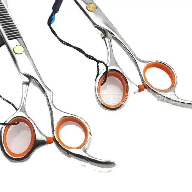 Classic Straight Handle Hairdressing Scissors Barber Shears Flat Shears Liu Hai Shears Tooth Shears Thin Shears - Image 2