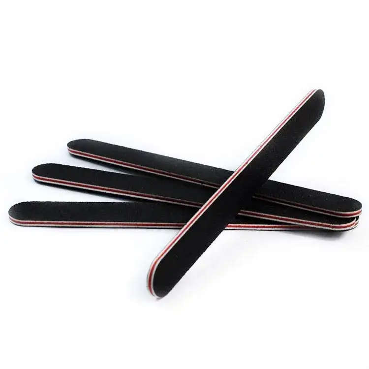 Black Double-Sided Nail Sanding Strip with Red Heart Design - Image 4