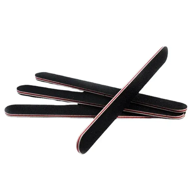 Black Double-Sided Nail Sanding Strip with Red Heart Design - Image 5