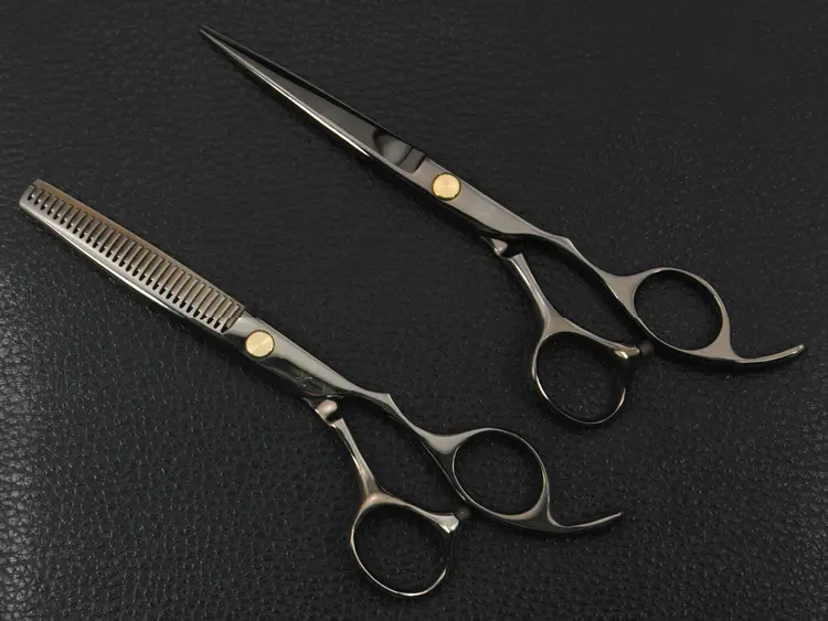 Professional Hair Cutting Scissors Black Set — feature 13