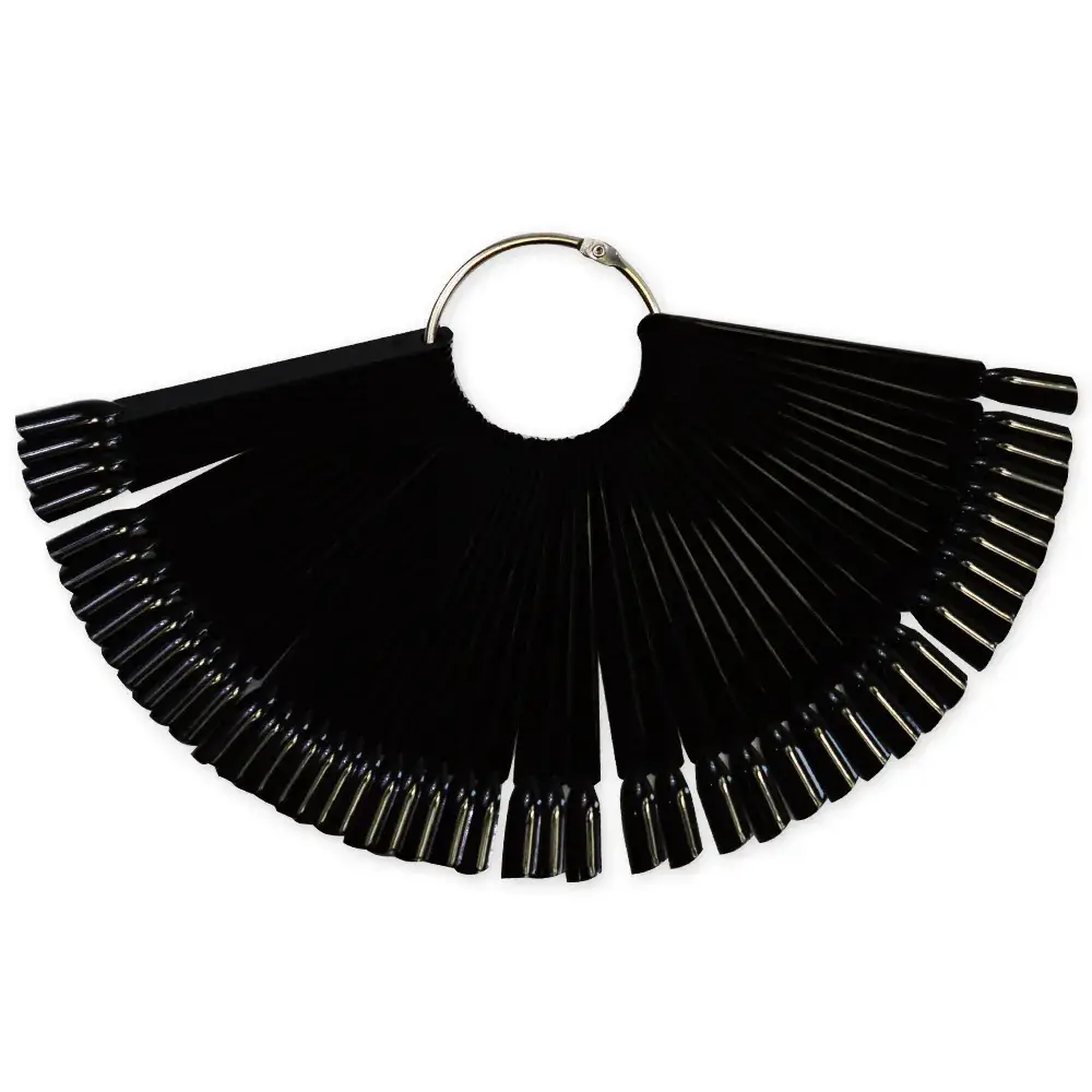 50-Piece Fan Shaped Nail Color Swatch Practice Tools - Image 7
