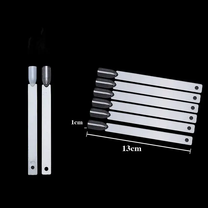 50-Piece Fan Shaped Nail Color Swatch Practice Tools - Image 9