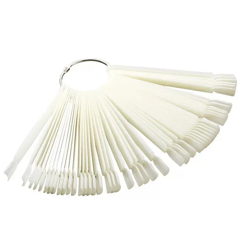 50-Piece Fan Shaped Nail Color Swatch Practice Tools - Image 10