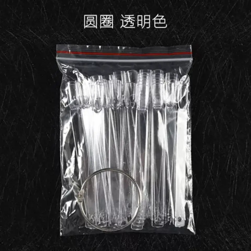 50-Piece Fan Shaped Nail Color Swatch Practice Tools - Image 2