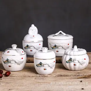White Ceramic Ribbed Soup Bowl with Lid — feature 8