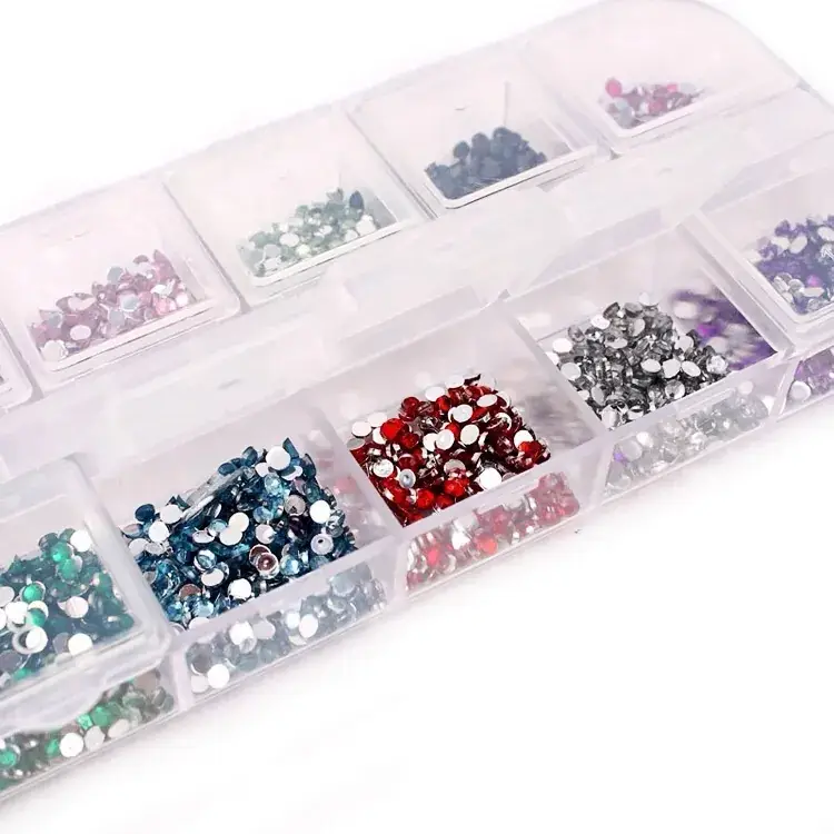 2.0mm Round Nail Diamond Rhinestone Box - Image 3