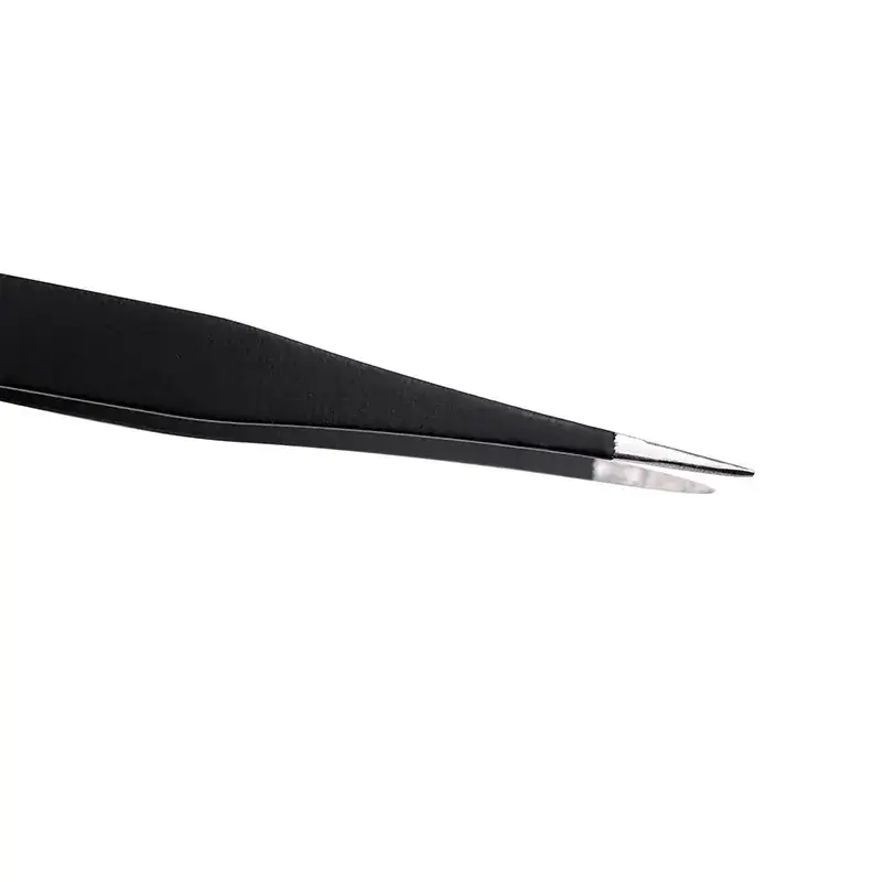 Anti-Static Black Tweezers E350-15 Stainless Steel - Image 5