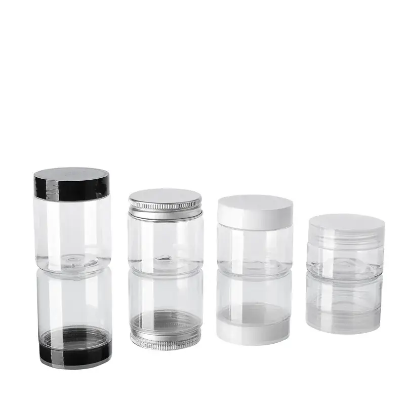PET Transparent Cream Bottles 150ml Wide Mouth - Image 5