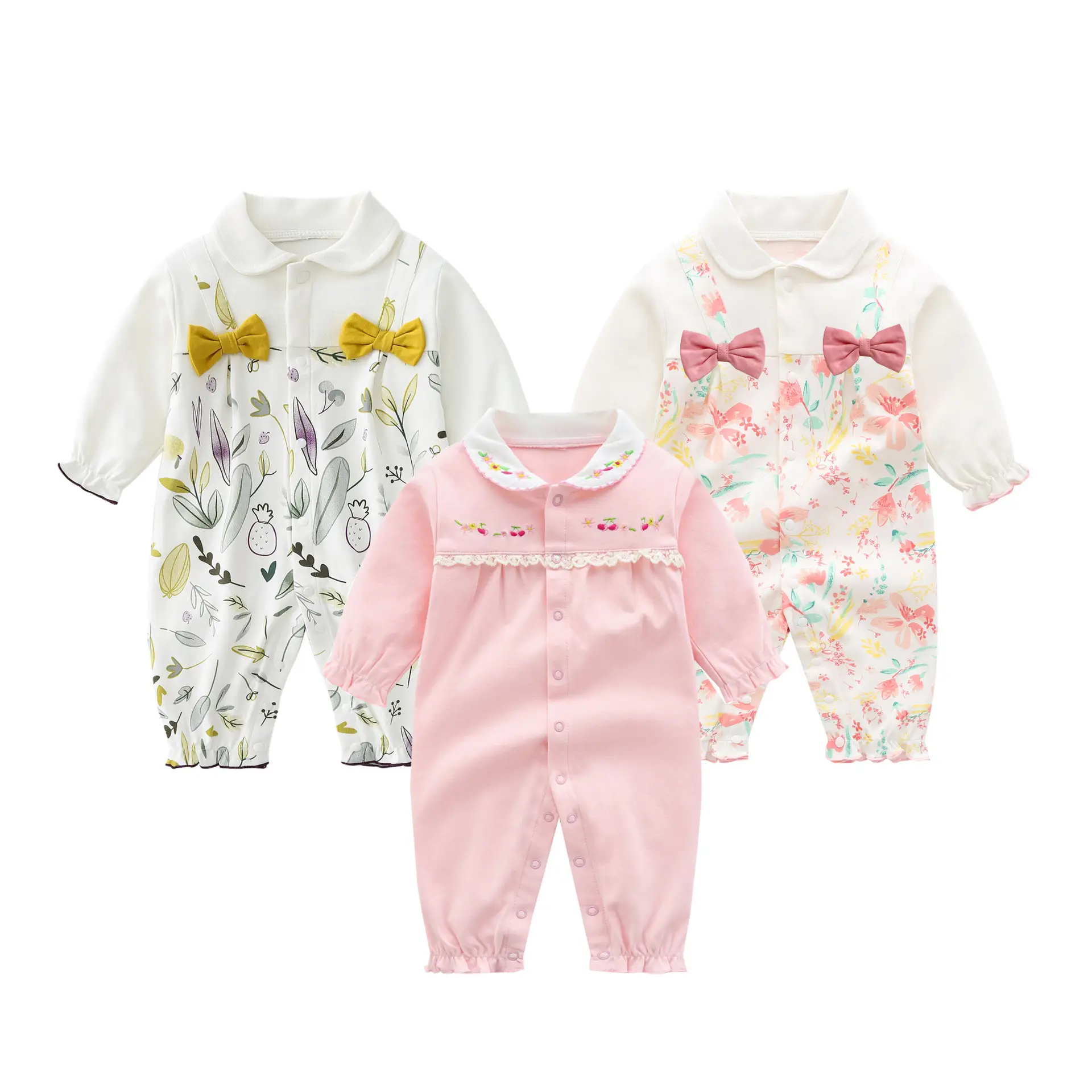 Fang Ying 2023 Baby Suit Cream Strawberry Print 3-12M - Image 39