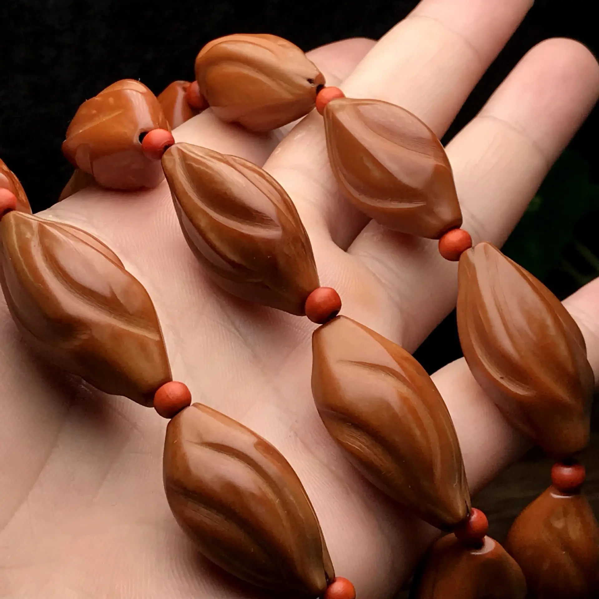 Old Oil Kernel Gan Kun Su Beads Long Star Moon King Kong Accessories Handheld Neck Hanging Buddha Bead Bracelet
