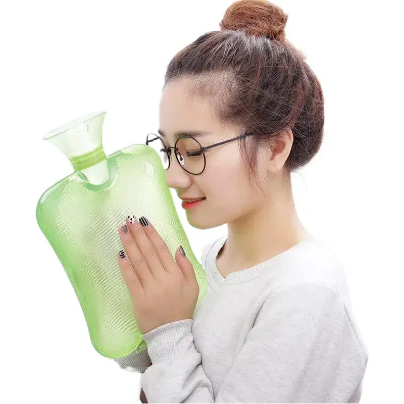 2000ML PVC Hot Water Bag Plush Warm Hand warmer