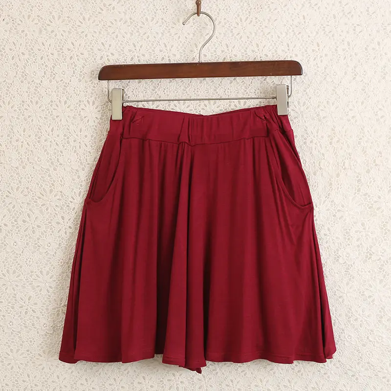 Women Yellow Modal Shorts Summer Casual Plus Size — feature 37