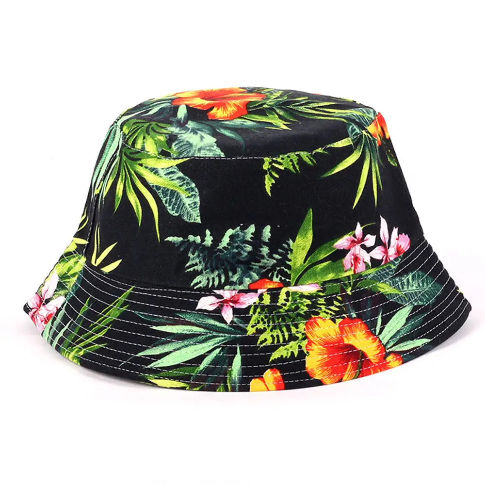 Spring Sun Hat Multi-Color Floral Print Small - Image 3
