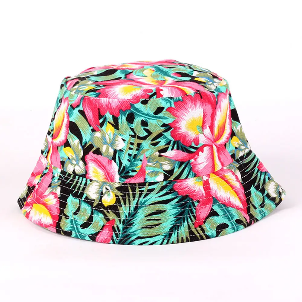 Spring Sun Hat Multi-Color Floral Print Small - Image 4