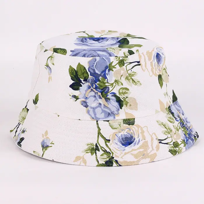 Spring Sun Hat Multi-Color Floral Print Small - Image 5