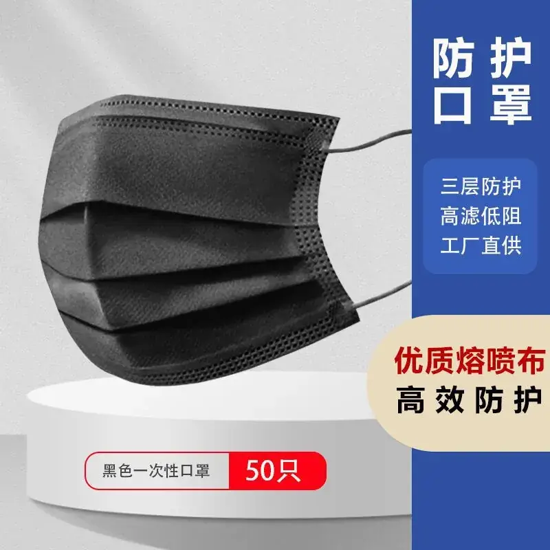 Cross-Border Disposable Masks for Men Women Three Layer Summer Breathable - Image 4
