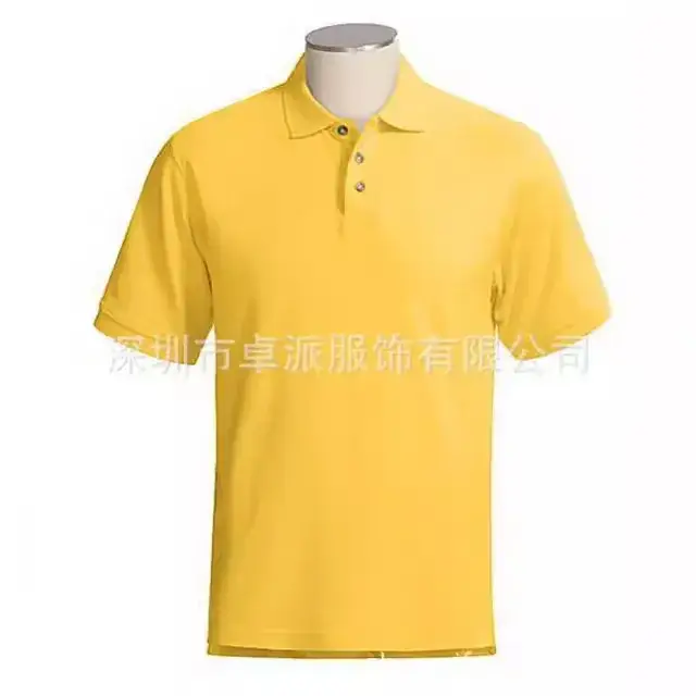 Men Cotton Polo T-Shirt Dark Blue Short Sleeve - Image 10