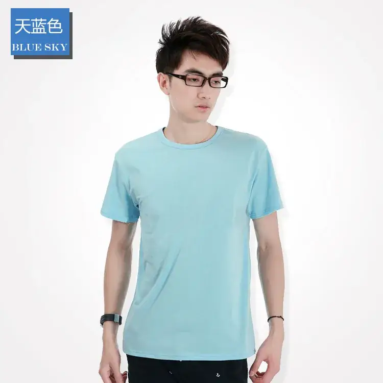 Men White Lycra Cotton Round Neck T-Shirt - Image 8