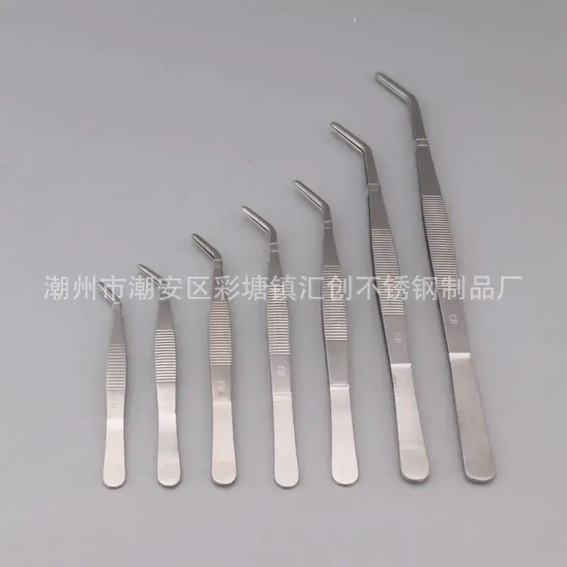 Stainless Steel Round Head Tweezers 20cm Thickened - Image 4