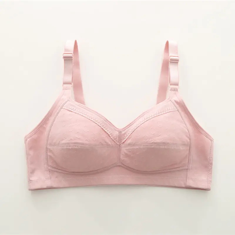 Changyan Wireless Bra, Large and Comfortable, Three-Row Back Clasp, Colorful Cotton, Beautiful Back, Wide Shoulder Straps, Middle-Aged and Elderly Bra, Wholesale