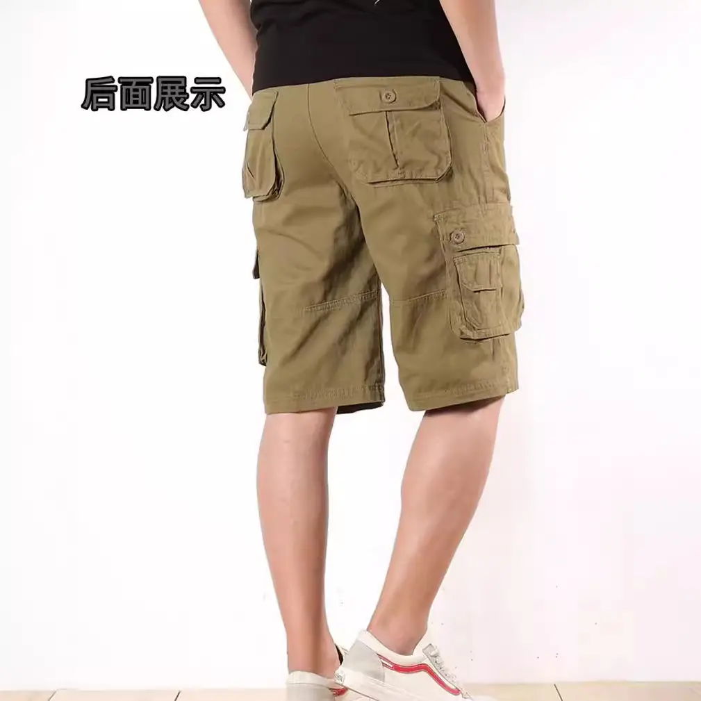 Plus Size Workwear Shorts Olive Green Large