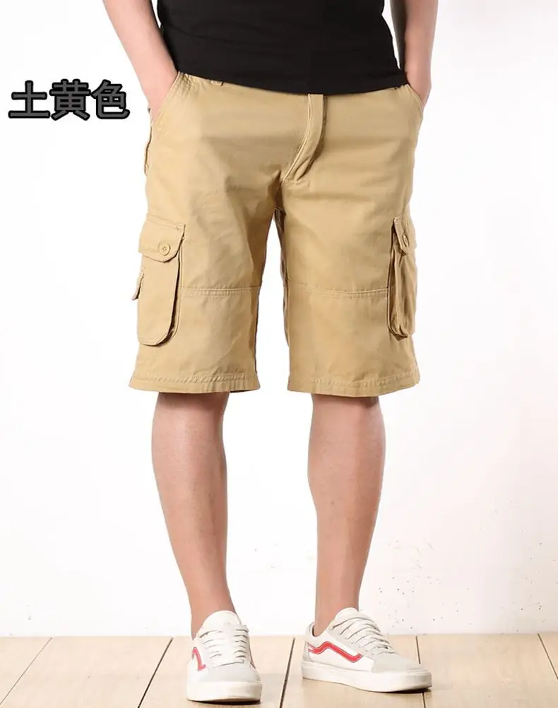 Plus Size Workwear Shorts Olive Green Large