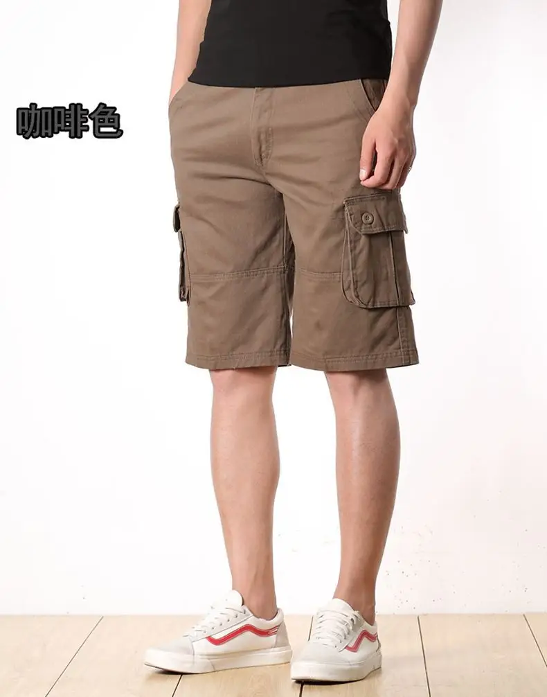 Plus Size Workwear Shorts Olive Green Large