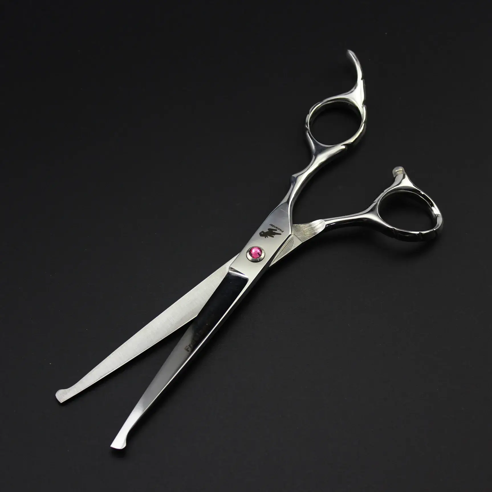 7 Inch Pet Hair Scissors Stainless Steel Straight Cut - Image 3