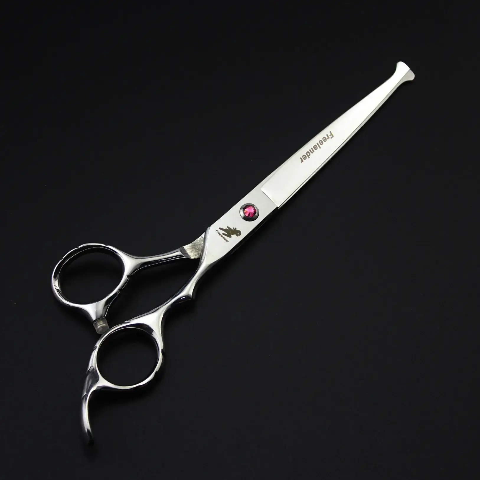 7 Inch Pet Hair Scissors Stainless Steel Straight Cut - Image 4