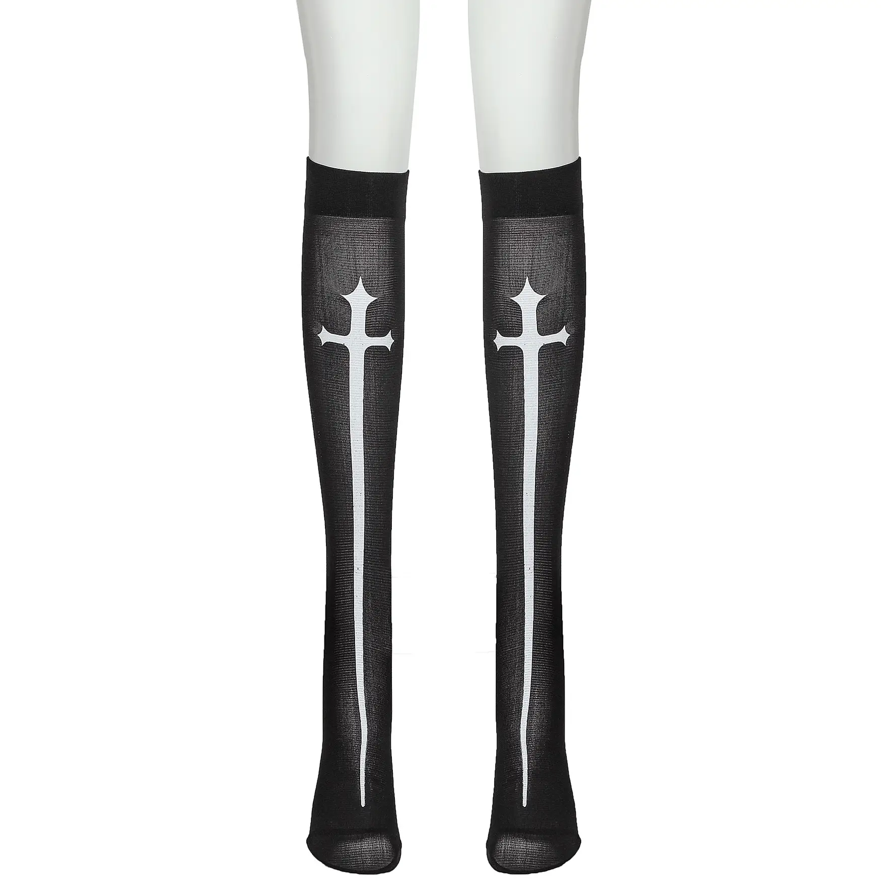 S-Xxl Black Crossed Nun Costume Halloween Masquerade