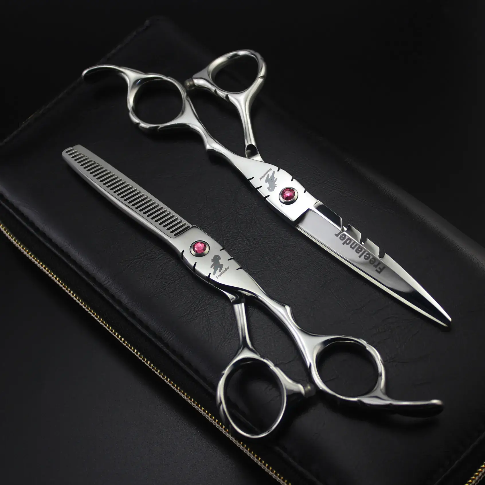 Freelander Hair Scissors with Red Stones