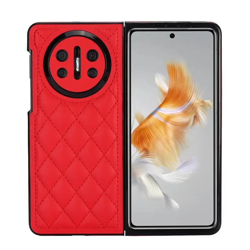 Quilted Light Blue Huawei Phone Case with Camera Protection