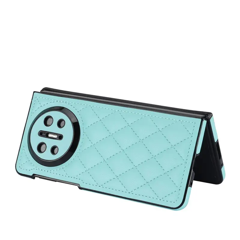 Quilted Light Blue Huawei Phone Case with Camera Protection