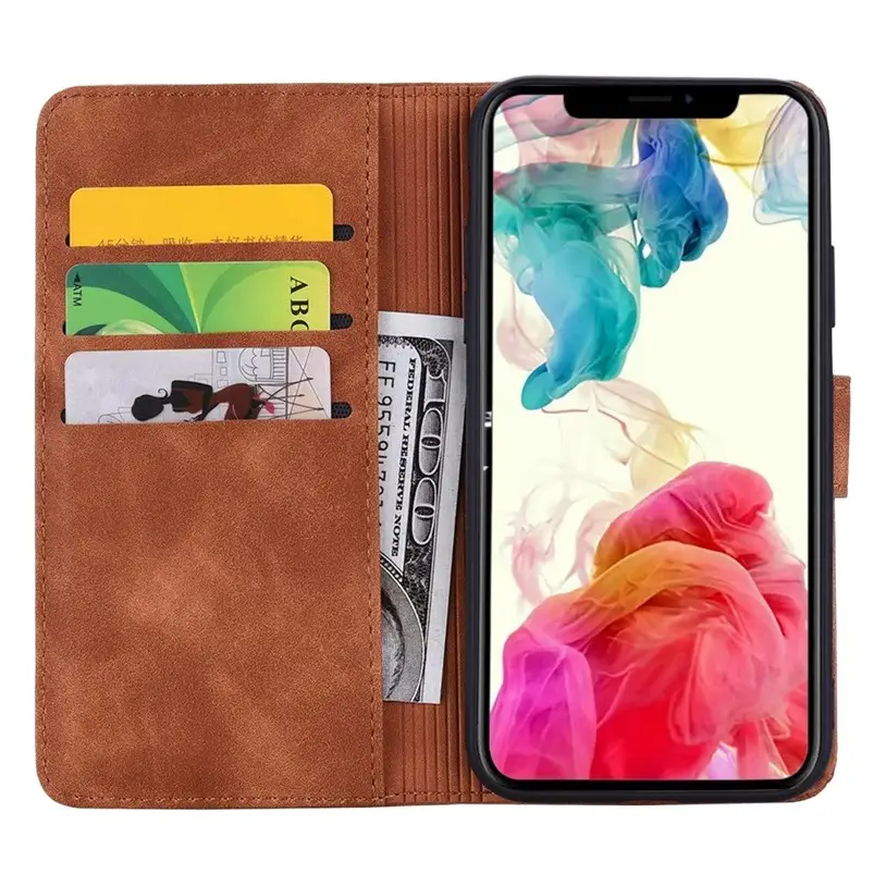 Black Sunflower Embossed Leather iPhone 16 Case