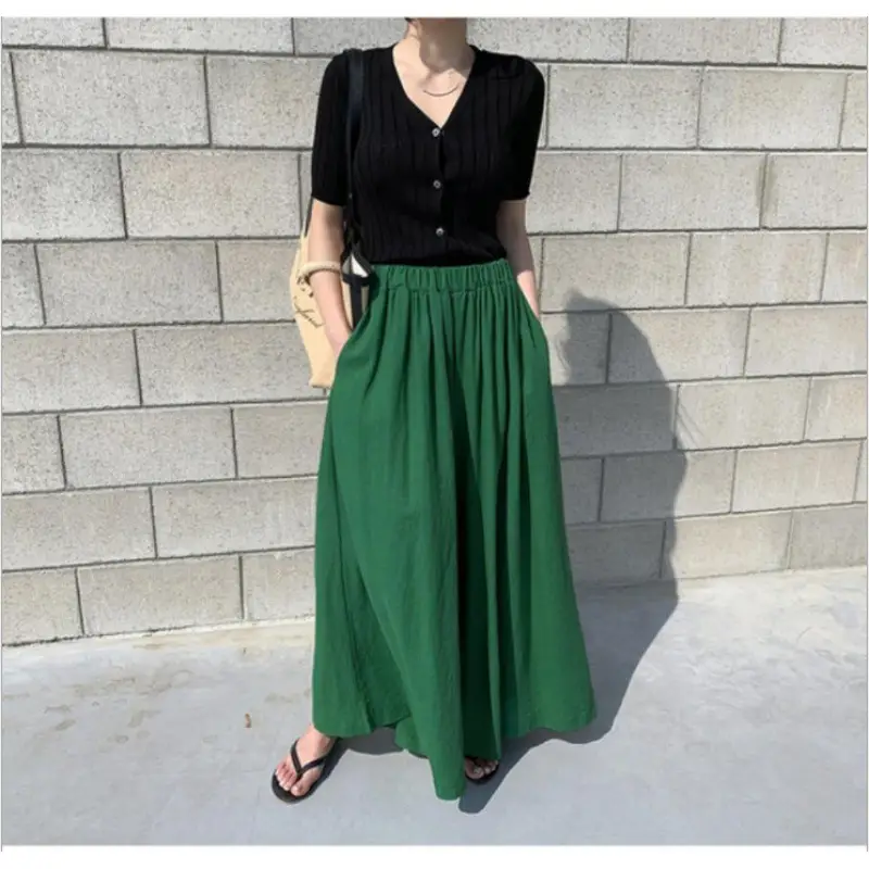 2026 Linen Wide-Leg Pants Summer Women - Image 2