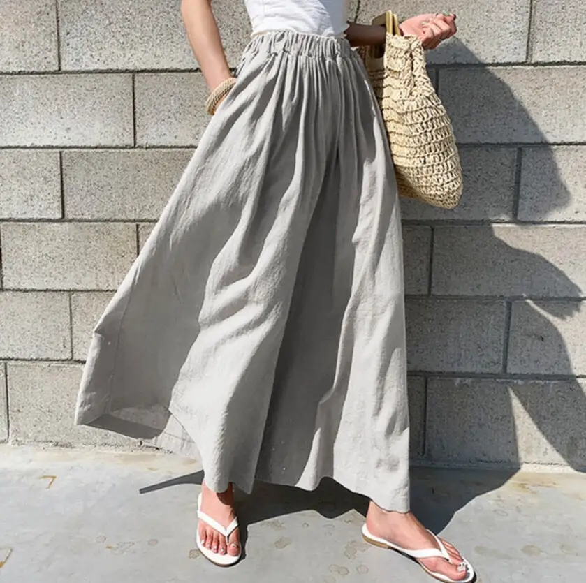 2026 Linen Wide-Leg Pants Summer Women - Image 5