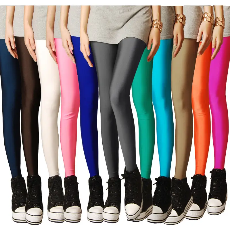 Women's Long-Term Spot Spring & Autumn High-Elastic Candy Pants Slim Fit