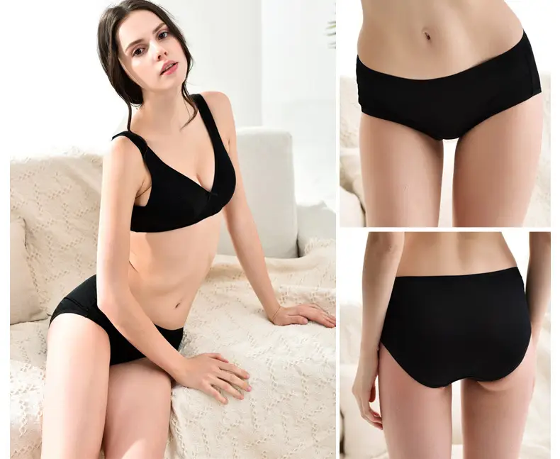 Wholesale Japanese Silk Women's Mid Waist Underwear — feature 10