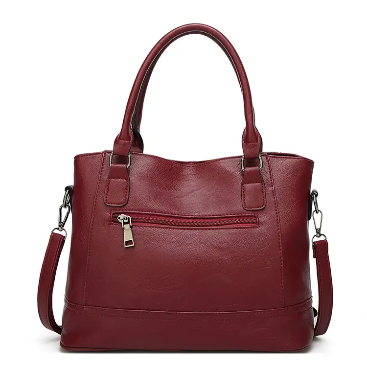 Women's Brown Leather Shoulder Bag Large Capacity 2024 - Image 10