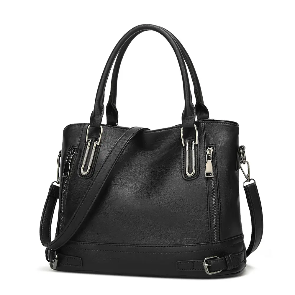 Women's Brown Leather Shoulder Bag Large Capacity 2024 - Image 13