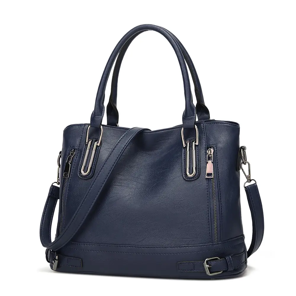 Women's Brown Leather Shoulder Bag Large Capacity 2024 - Image 2