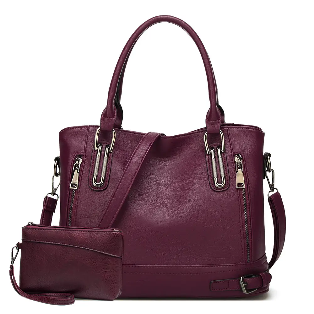 Women's Brown Leather Shoulder Bag Large Capacity 2024 - Image 8