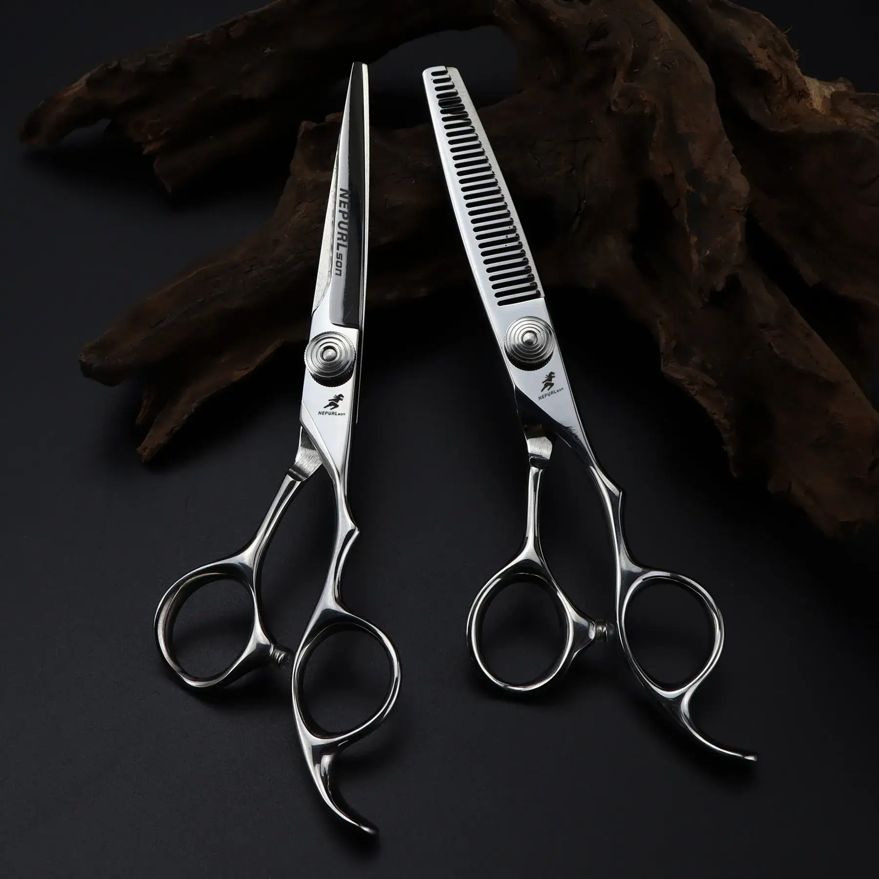 6.0 Inch GAO File Barber Scissors with Notch Blade - Image 4