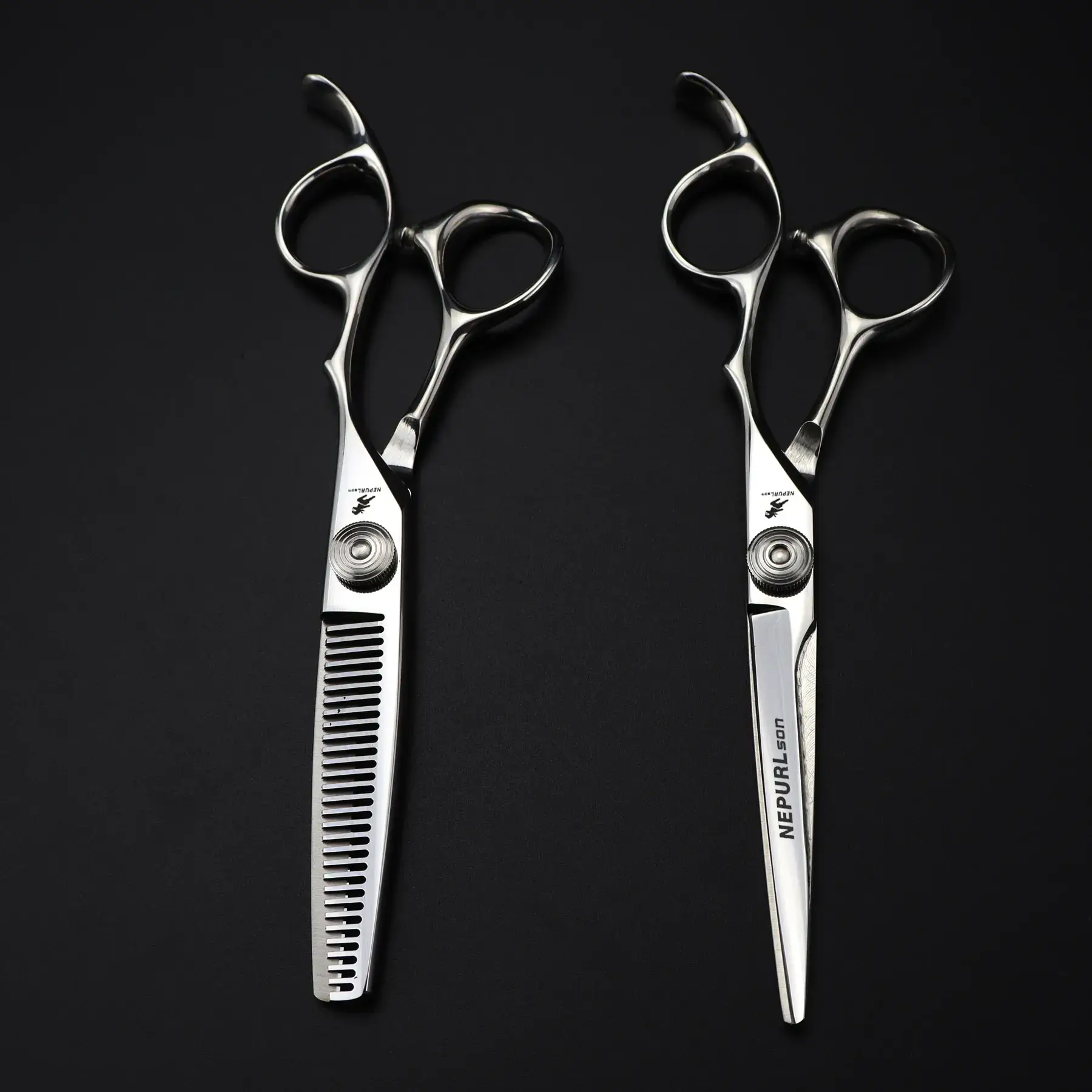 6.0 Inch GAO File Barber Scissors with Notch Blade - Image 6