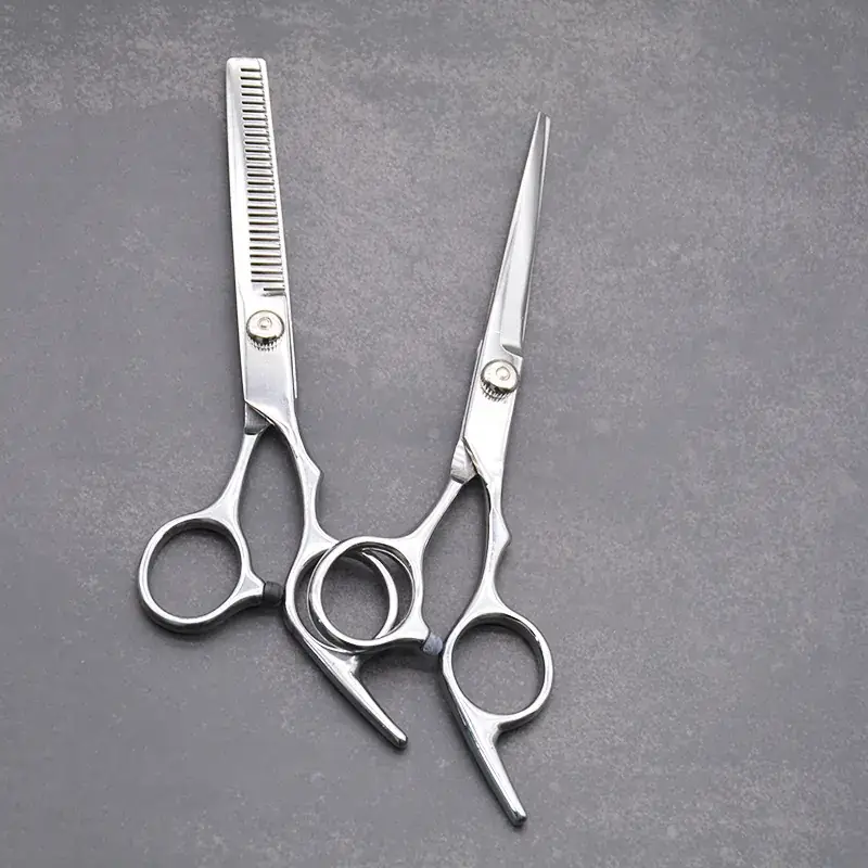 Inclined Hair Scissors White Screws Set — feature 1