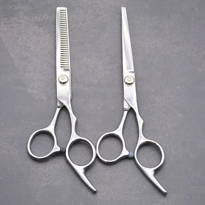 Inclined Hair Scissors White Screws Set — feature 5