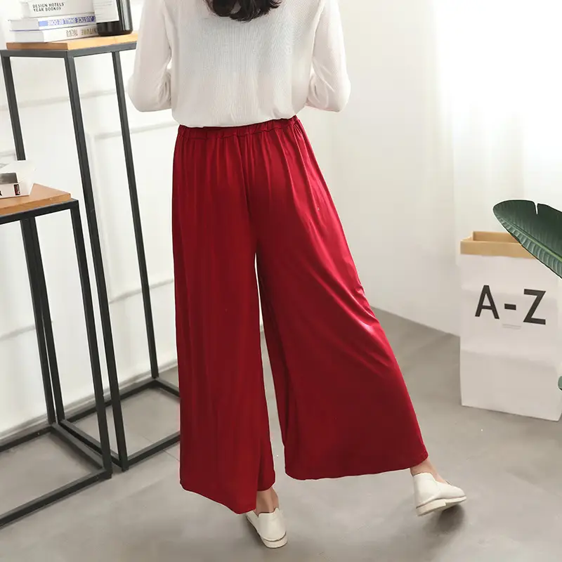 Black Wide Leg Pants Women Summer Casual High Waist — feature 16