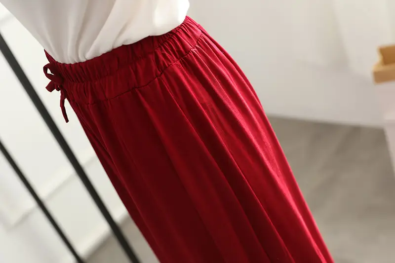 Black Wide Leg Pants Women Summer Casual High Waist — feature 18