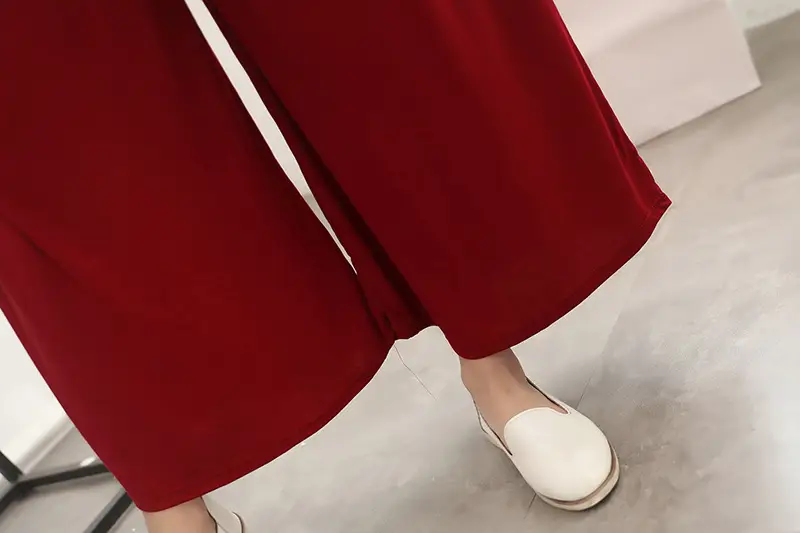 Black Wide Leg Pants Women Summer Casual High Waist — feature 20