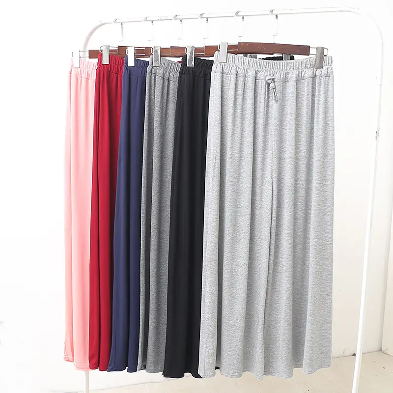 Black Wide Leg Pants Women Summer Casual High Waist — feature 21